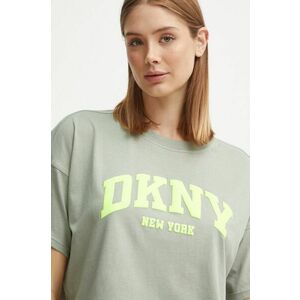 Dkny tricou din bumbac femei, culoarea verde, DP4T9945 imagine