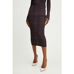 BOSS fusta culoarea violet, midi, drept, 50518367 imagine