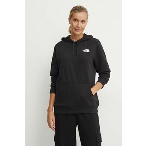 The North Face bluza femei, culoarea negru, cu imprimeu imagine