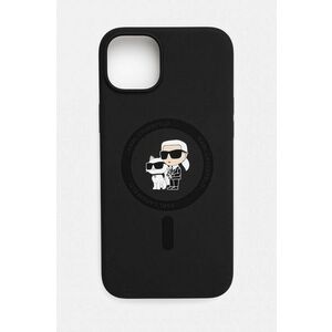 Karl Lagerfeld carcasa de telefon iPhone 15 Plus / 14 Plus 6.7 culoarea negru, KLHMP15MSCMKCRHK imagine