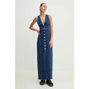 Tommy Jeans rochie jeans maxi, drept, DW0DW18213 imagine