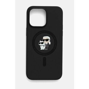 Karl Lagerfeld Husă pentru telefon iPhone 14 Pro Max 6.7 culoarea negru, KLHMP14XSCMKCRHK imagine