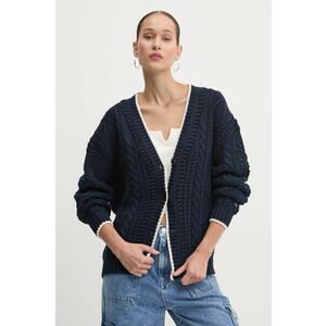 Tommy Jeans cardigan femei, culoarea albastru marin, light, DW0DW18521 imagine