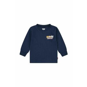 Levi's bluza bebe CRITTER HIKING ICONS TEE culoarea albastru marin, cu imprimeu, 6EL434 imagine