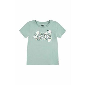 Levi's tricou de bumbac pentru copii WILDFLOWERS BATWING TEE culoarea turcoaz, 3EL036 imagine