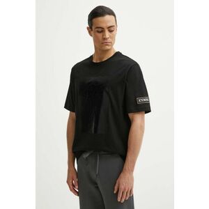 Iceberg tricou din bumbac barbati, culoarea negru, cu imprimeu, F02B 6304 imagine