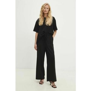 Answear Lab tricou și pantaloni culoarea negru imagine