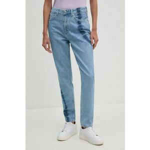 Pepe Jeans jeansi TAPERED JEANS HW TIE DYE femei high waist, PL204714 imagine