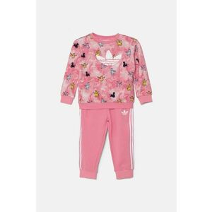 adidas Originals trening de bumbac pentru copii CREW SET culoarea roz, JN4669 imagine