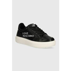 Love Moschino sneakers din piele culoarea negru, JA15124G1LIA0000 imagine