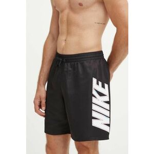 Nike pantaloni scurti de baie Big Block culoarea negru, NESSE521 imagine