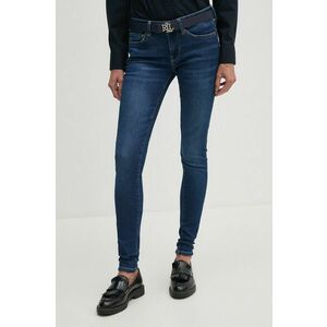 Pepe Jeans jeansi SKINNY JEANS LW femei, culoarea albastru marin, PL204583DP6 imagine