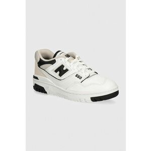 New Balance sneakers din piele 550 culoarea alb, BB550ESI imagine