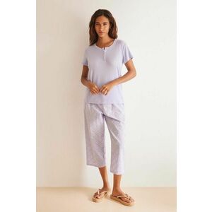 women'secret pijamale de bumbac COTTON SET culoarea violet, bumbac, 3598026 imagine