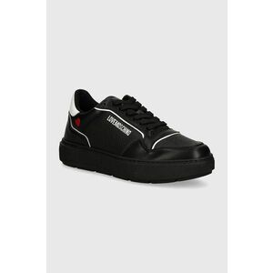 Love Moschino sneakers din piele culoarea negru, JA15144G1LJC100A imagine