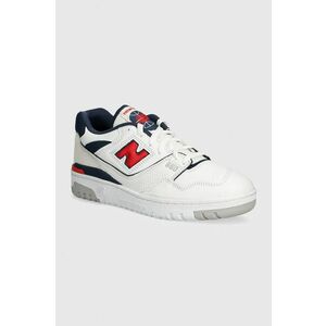 New Balance sneakers din piele 550 culoarea alb, BB550ESD imagine