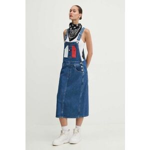 Tommy Jeans rochie jeans midi, drept, DW0DW18214 imagine