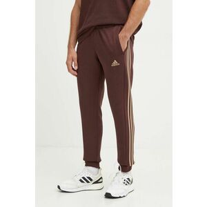 adidas pantaloni de trening Essentials culoarea bordo, modelator, JG5953 imagine