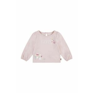 Levi's longsleeve bebelusi LS PUFF DETAIL TOP culoarea roz, 1EK965 imagine