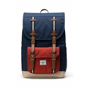 Herschel rucsac Little America Mid Backpack culoarea negru, mare, neted imagine