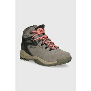 Columbia pantofi Newton Ridge Plus Waterproof femei, culoarea gri imagine