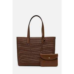 MICHAEL Michael Kors poseta de piele culoarea maro, 30T4GZAT4L imagine