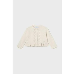 Mayoral cardigan bebe culoarea bej, light imagine