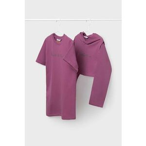 Mayoral rochie din bumbac pentru copii culoarea violet, mini, drept, 7986 imagine