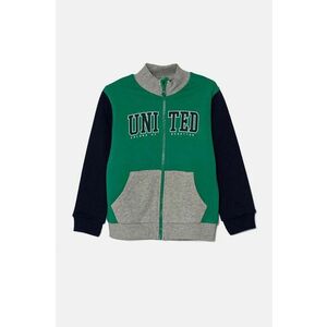 United Colors of Benetton hanorac de bumbac pentru copii culoarea verde, modelator, 3J70G5033 imagine