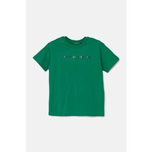 United Colors of Benetton tricou de bumbac pentru copii culoarea verde, cu imprimeu, 3I1XC10JL imagine