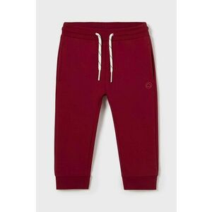 Mayoral pantaloni de trening pentru copii culoarea bordo, neted, 704 imagine