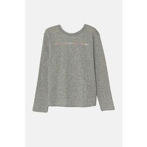 United Colors of Benetton longsleeve din bumbac pentru copii culoarea gri, 3I9WG10F7 imagine