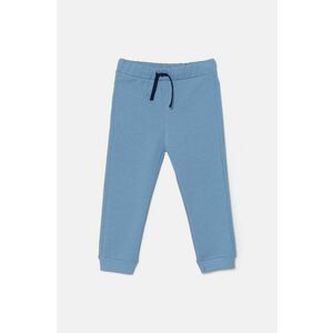 United Colors of Benetton pantaloni de trening din bumbac pentru copii neted, 3J70GF010 imagine