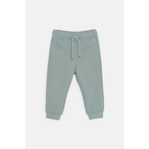 United Colors of Benetton pantaloni de trening din bumbac pentru copii culoarea gri, neted, 3J70GF01N imagine