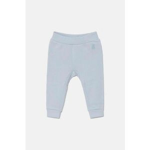 United Colors of Benetton pantaloni de trening din bumbac pentru bebeluși neted, 3J70AF01R imagine