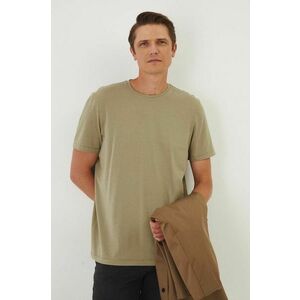 Medicine tricou barbati, culoarea verde, neted imagine