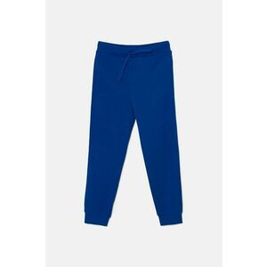 United Colors of Benetton pantaloni de trening din bumbac pentru copii neted, 3J68CF01P imagine