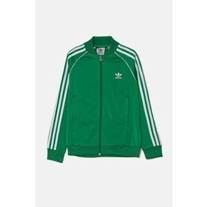 adidas Originals bluza copii SST TRACK TOP culoarea verde, cu imprimeu, IY7458 imagine