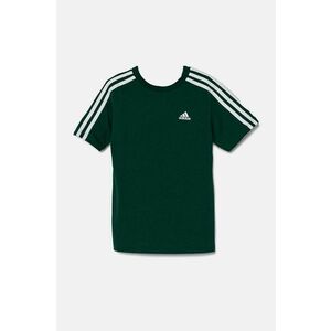 adidas tricou de bumbac pentru copii U 3S TEE culoarea verde, cu imprimeu, JF8744 imagine