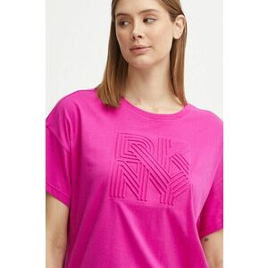 Dkny tricou din bumbac femei, culoarea roz, DP4T9851 imagine