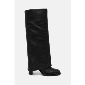 See by Chloé ghete de piele Melia femei, culoarea negru, cu toc drept, SB43061A imagine