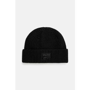 Puma caciula din bumbac RE: Collection DT Beanie culoarea negru, bumbac, din tricot gros, 025496 imagine