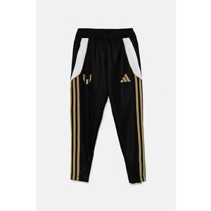 adidas Performance pantaloni de trening pentru copii MESSI PNT culoarea negru, cu imprimeu, IZ2994 imagine