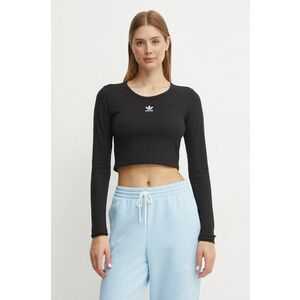 adidas Originals longsleeve Essential femei, culoarea negru, IW5725 imagine