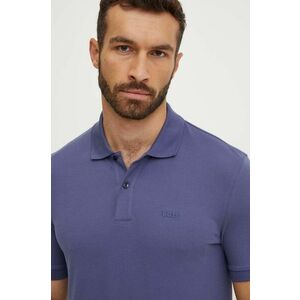 BOSS polo de bumbac culoarea bej, uni, 50468301 imagine