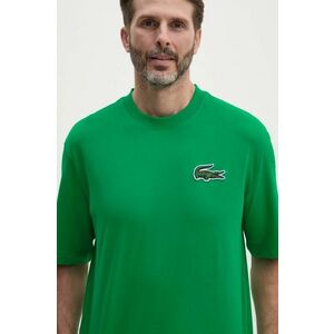 Lacoste tricou din bumbac culoarea verde, cu imprimeu imagine
