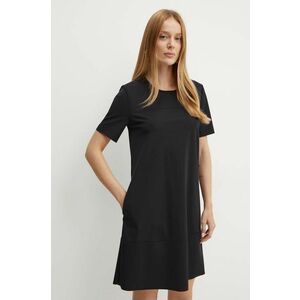 Max Mara Leisure rochie culoarea negru, mini, drept, 2426626037600 imagine