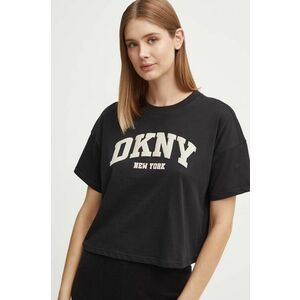 Dkny tricou din bumbac femei, culoarea negru, DP4T9945 imagine