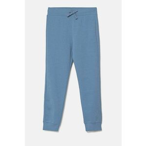 United Colors of Benetton pantaloni de trening din bumbac pentru copii neted, 3J68CF01P imagine