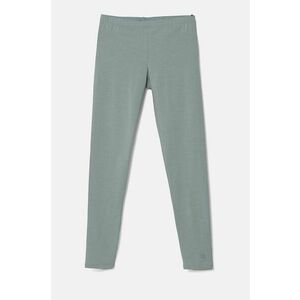 United Colors of Benetton leggins copii culoarea verde, neted, 3MT1CF02G imagine